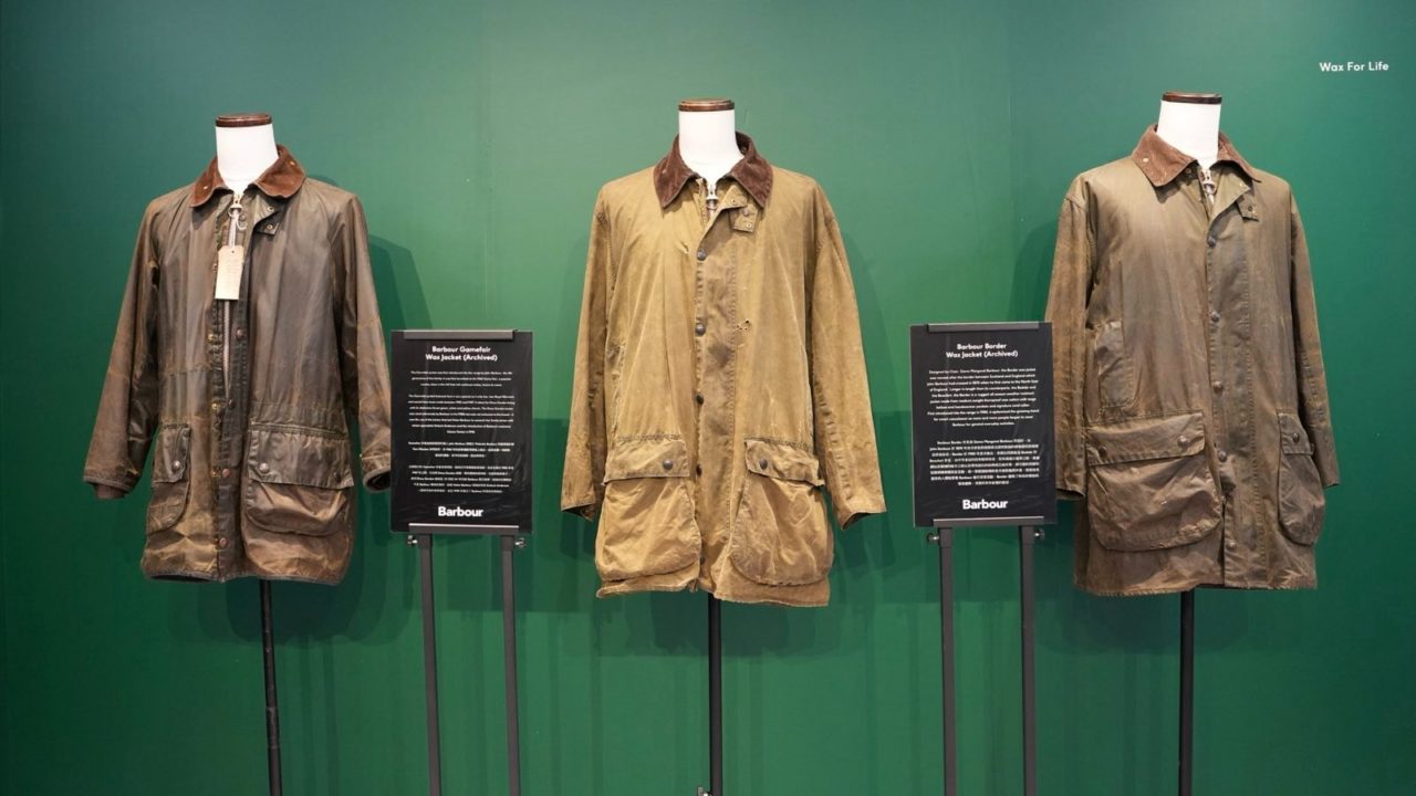 即日起至 11 月 22 日期間展覽三件具有歷史價值的 Barbour 珍藏外套。